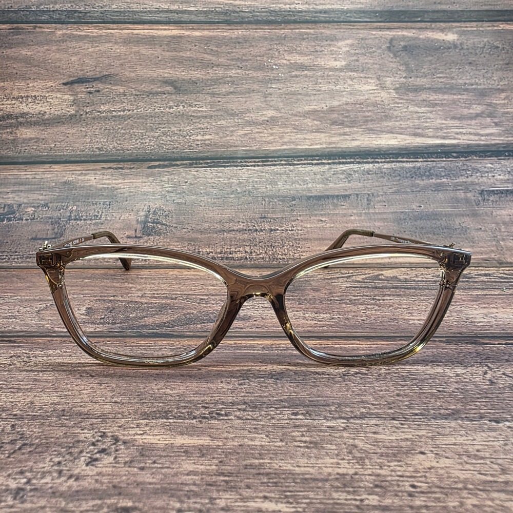 Coach HC 6146U 5561 Transparent Brown Cat Eye Eyeglasses Frames 53-16-140